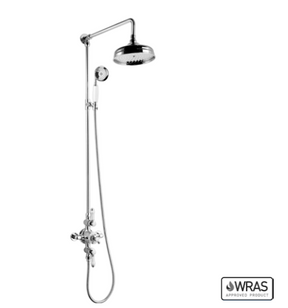Kartell K-VIT Viktory Option 5 Thermostatic Shower with Overhead Drencher and Slide Rail Kit