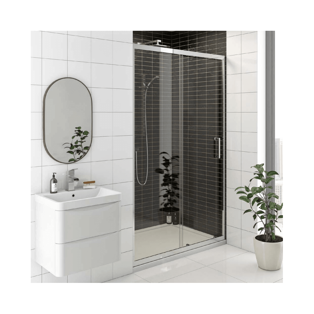 Kartell KV8 1100mm Sliding Shower Door  (EIGHT1100SD)