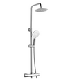 Kartell K-VIT Plan Option 7 Thermostatic Bar Shower with Overhead Drencher and Sliding Handset