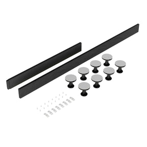 Nuie 1100mm Rectangular Leg Set With Plinth, Legs, Clips & Screws – Grey Slate or White