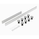 Nuie 1100mm Rectangular Leg Set With Plinth, Legs, Clips & Screws – Grey Slate or White, photo 2