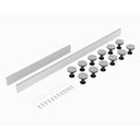 Nuie 1300mm Leg Set With Plinth, Legs, Clips & Screws – White