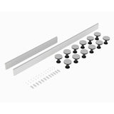 Nuie 1300mm Leg Set With Plinth, Legs, Clips & Screws – White