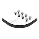 Nuie 1000mm Pearlstone Offset Leg Set With Plinth, Clips & Screws – Grey Slate
