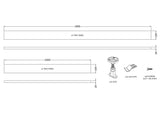 Nuie Leg Set & Plinth Kit – 900 x 900mm & 1700mm, photo 4