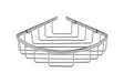 Nuie Deep Corner Basket – Chrome