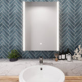 Nuie Pavo 500 x 700mm Mirror Cabinet – Silver