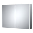 Nuie Leda 800 x 600mm Mirror Cabinet – Silver, photo 2