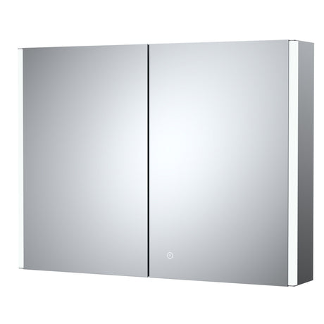 Nuie Leda 800 x 600mm Mirror Cabinet – Silver, photo 2