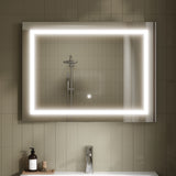 Nuie Enif 800 x 600mm Touch Sensor Mirror – Silver