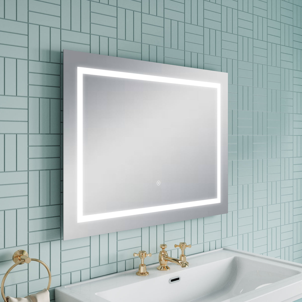Nuie Enif 800 x 600mm Touch Sensor Mirror – Silver, photo 4