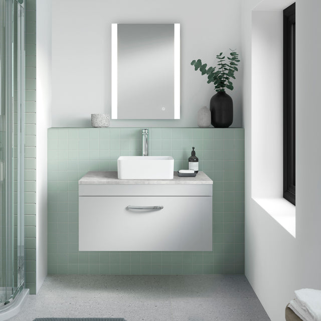 Nuie Castor 500 x 700mm Ambient Mirror – Silver