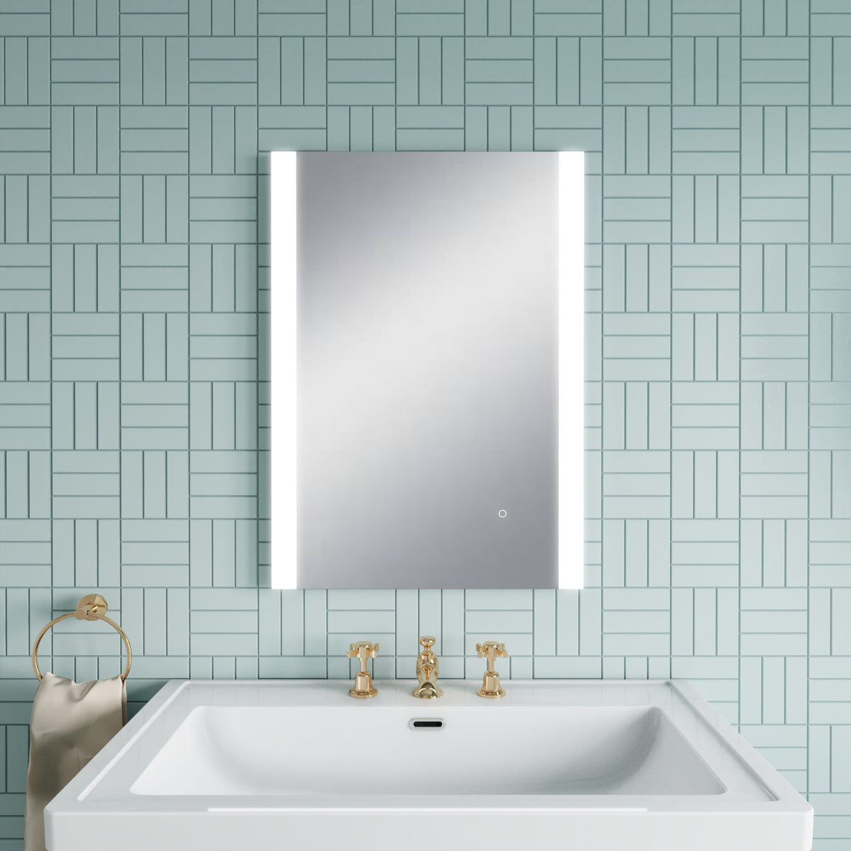 Nuie Castor 500 x 700mm Ambient Mirror – Silver, photo 4