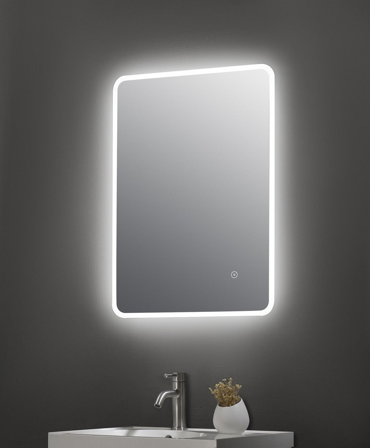 Nuie Lynx 500 x 700mm Ambient Mirror – Silver