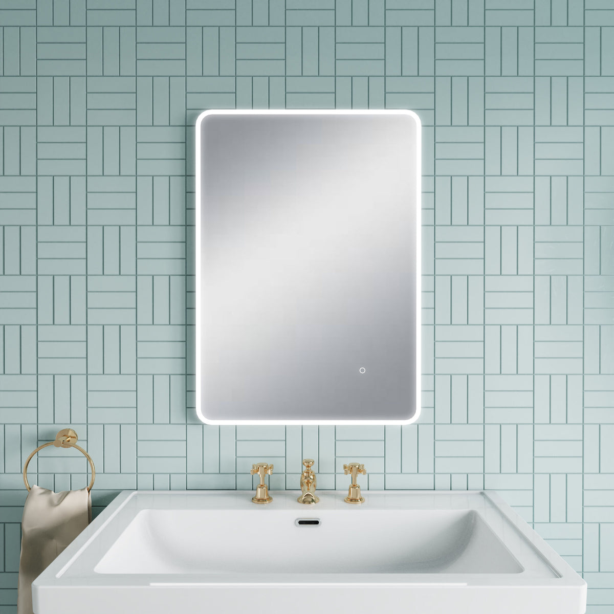 Nuie Lynx 500 x 700mm Ambient Mirror – Silver, photo 4