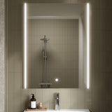Nuie Cepheus 600 x 800mm Ambient Touch Sensor Mirror – Silver