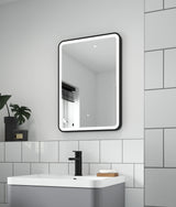Nuie Hydrus 500 x 700mm Framed Mirror – Matt Black, Brushed Brass or Silver