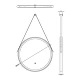 Nuie Salana Round Touch Sensor Illuminated Mirror – 600 x 600mm & 800 x 800mm, photo 5