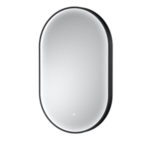 Nuie Columba 500 x 800mm Inset Frame LED Mirror – Black or Brushed Brass, photo 2