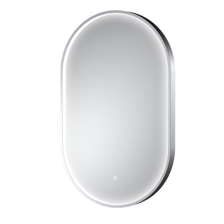 Nuie Columba 500 x 800mm Polished Inset Frame LED Mirror – Chrome, photo 2