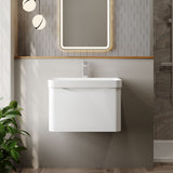 Nuie Lunar 1 Drawer Wall Hung Vanity Unit With Basin – 600mm & 800mm