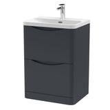 Nuie Lunar 2 Drawer Floor Standing Vanity Unit With Basin – 600mm & 800mm, photo 3
