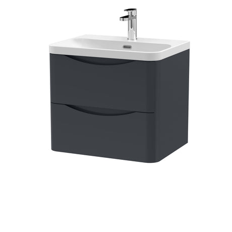 Nuie Lunar 2 Drawer Wall Hung Vanity Unit With Basin – 600mm & 800mm, photo 3