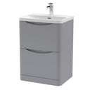 Nuie Lunar 2 Drawer Floor Standing Vanity Unit With Basin – 600mm & 800mm, photo 4
