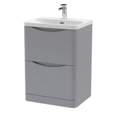Nuie Lunar 2 Drawer Floor Standing Vanity Unit With Basin – 600mm & 800mm, photo 4