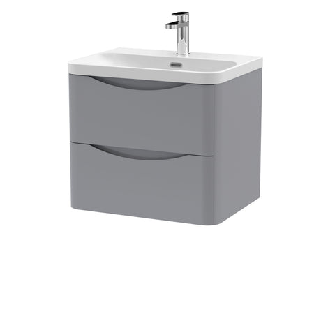 Nuie Lunar 2 Drawer Wall Hung Vanity Unit With Basin – 600mm & 800mm, photo 4