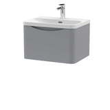 Nuie Lunar 1 Drawer Wall Hung Vanity Unit With Basin – 600mm & 800mm, photo 4