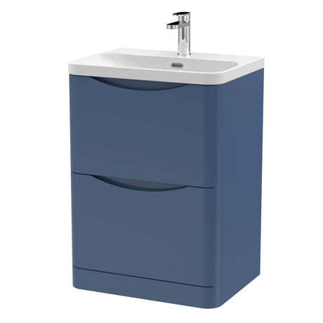 Nuie Lunar 2 Drawer Floor Standing Vanity Unit With Basin – 600mm & 800mm, photo 5