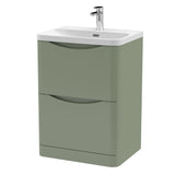Nuie Lunar 2 Drawer Floor Standing Vanity Unit With Basin – 600mm & 800mm, photo 6