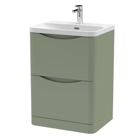 Nuie Lunar 2 Drawer Floor Standing Vanity Unit With Basin – 600mm & 800mm, photo 6