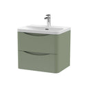 Nuie Lunar 2 Drawer Wall Hung Vanity Unit With Basin – 600mm & 800mm, photo 6