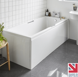 Kartell K-VIT Luxe Gripped 1700x700 Bath with Legs-White Gloss (LUX1770SE)