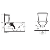 AKW Livenza Close Coupled Toilet, photo 5