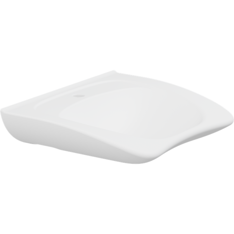 Pressalit MATRIX CURVE II Ergonomic Wash Basin With Tap Hole Without Overflow 150mm Height R2053000