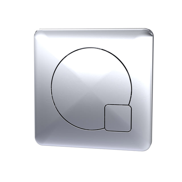 Nuie Square Dual Flush Push Button – Chrome, Black or Brushed Brass