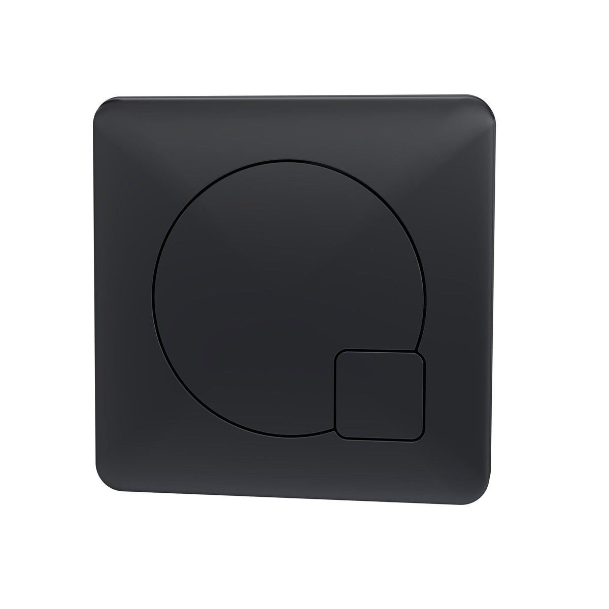 Nuie Square Dual Flush Push Button – Chrome, Black or Brushed Brass, photo 2