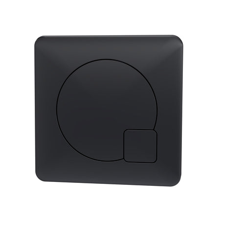 Nuie Square Dual Flush Push Button – Chrome, Black or Brushed Brass, photo 2