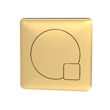 Nuie Square Dual Flush Push Button – Chrome, Black or Brushed Brass, photo 3