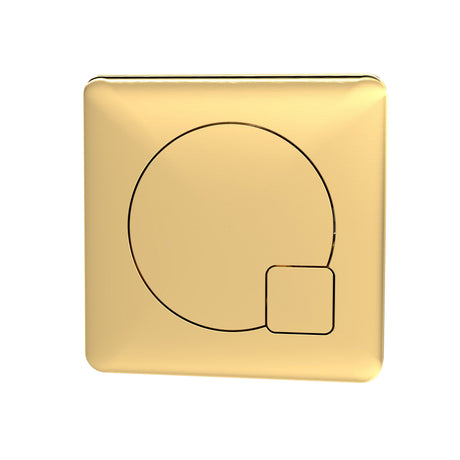 Nuie Square Dual Flush Push Button – Chrome, Black or Brushed Brass, photo 3