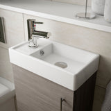 Nuie Vault 400mm 1 Door Floor Standing Compact Vanity Unit With Basin