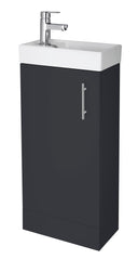 Nuie Vault 400mm 1 Door Floor Standing Compact Vanity Unit With Basin, photo 5