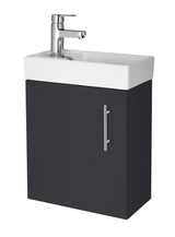 Nuie Vault 400mm 1 Door Wall Hung Compact Vanity Unit With Basin, photo 5