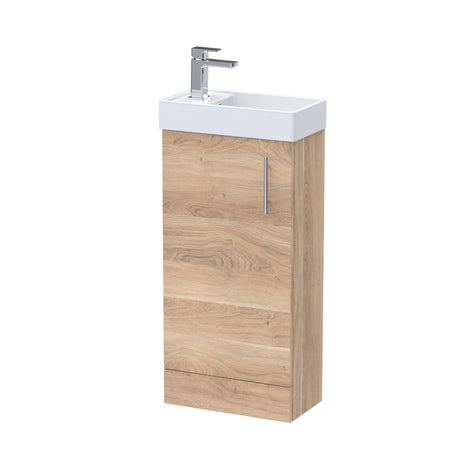 Nuie Vault 400mm 1 Door Floor Standing Compact Vanity Unit With Basin, photo 6