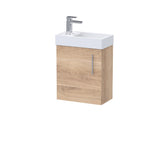 Nuie Vault 400mm 1 Door Wall Hung Compact Vanity Unit With Basin, photo 6