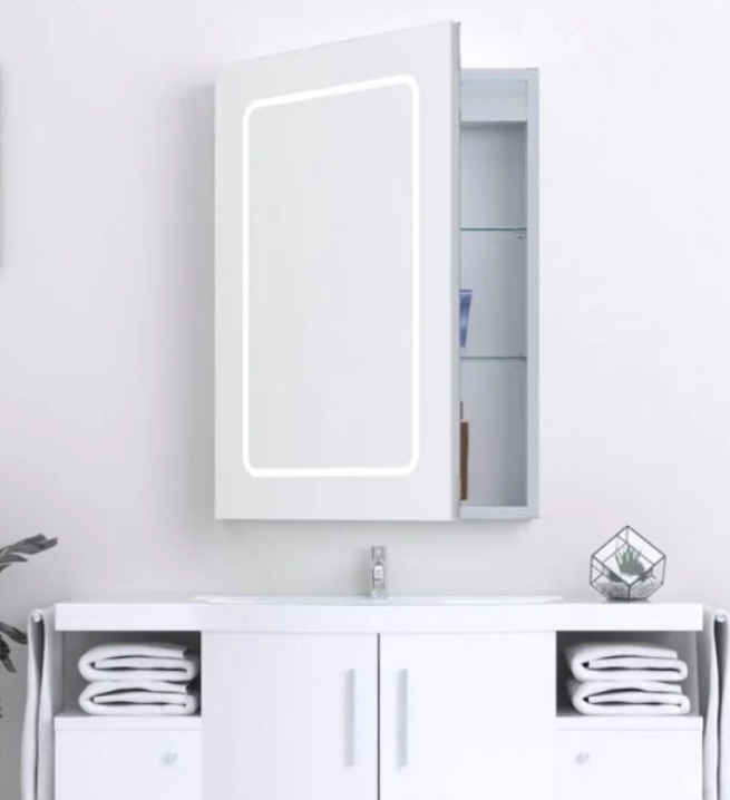 Kartell K-VIT Fine 700 x 500mm LED Mirror Cabinet - Chrome (MIR104)