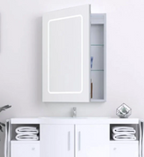 Kartell K-VIT Fine 700 x 500mm LED Mirror Cabinet - Chrome (MIR104)